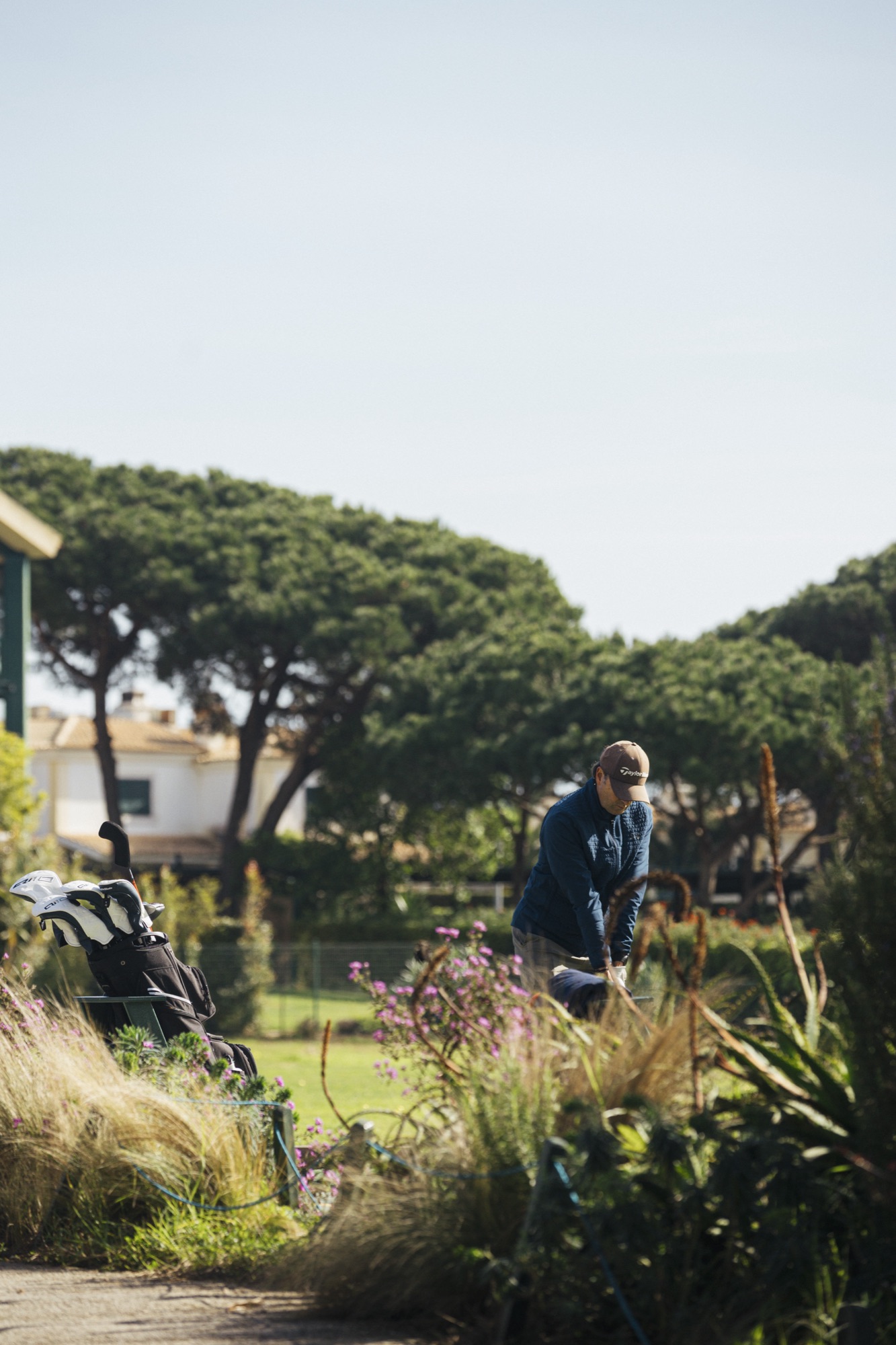 Golfer on the course at Quinta da Marinha
