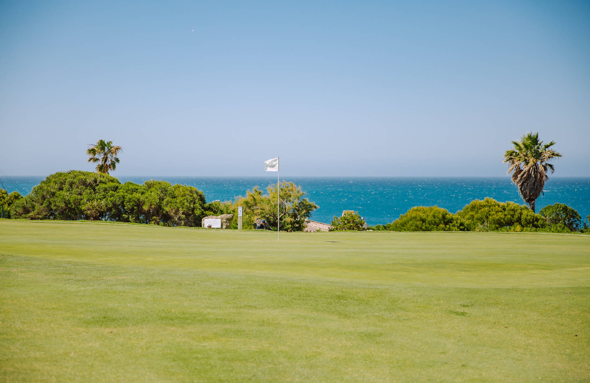Golf course overlooking the sea in Portugal